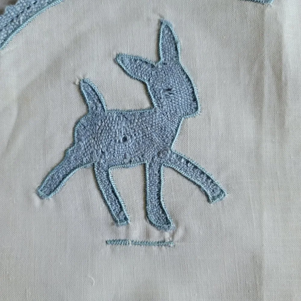 Baby Boy French Vintage placemat linen fawn linen